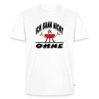 Griller - T-shirt Premium bio Homme - blanc - Devant - Nico (187cm)