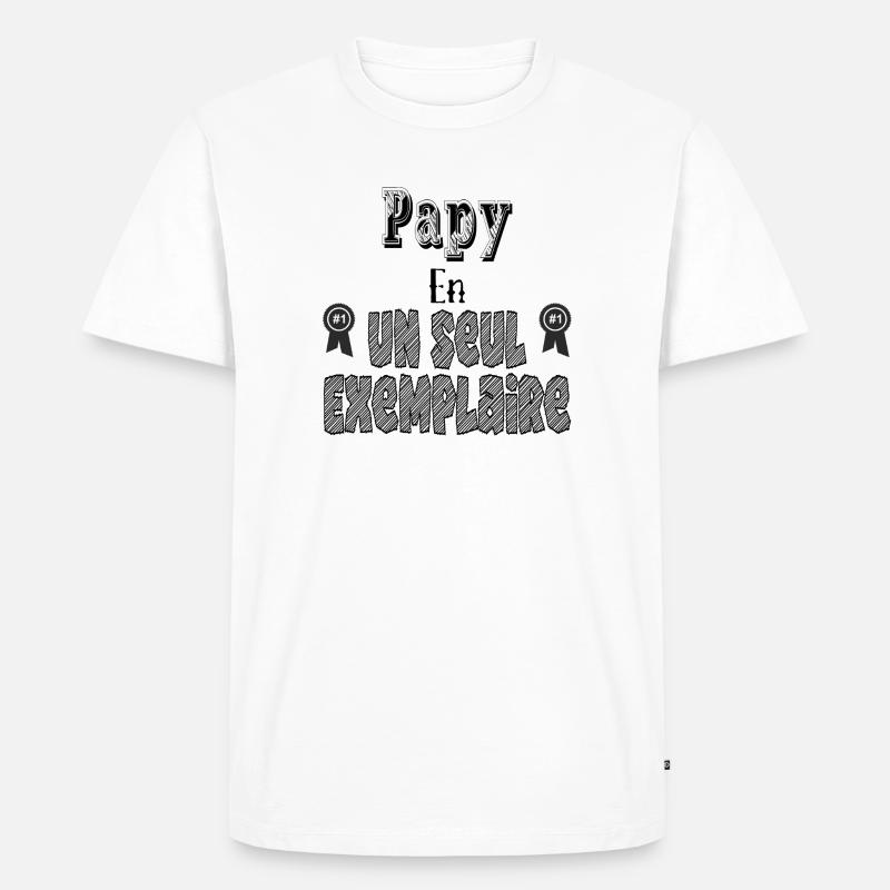 Opa in einer einzigen Kopie - Männer Premium Bio T-Shirt - Weiß