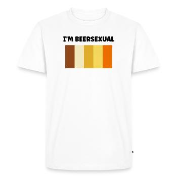 Palette Terre Solaire Bearsexual  - T-shirt Premium bio Homme - blanc - Devant - Nico (187cm)
