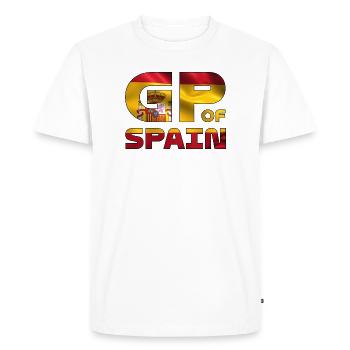 spain_gp - Men's Premium Organic T-Shirt - white - Front - Nico (187cm)