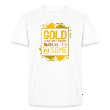 Chimie Chimiste Professeur de chimie Dire science - T-shirt Premium bio Homme - blanc - Devant - Nico (187cm)