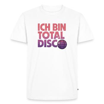 I'm totally disco - Men's Premium Organic T-Shirt - white - Front - Nico (187cm)