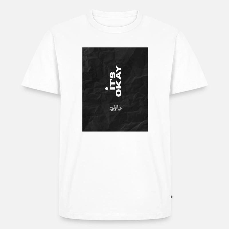 SILENZ - Männer Premium Bio T-Shirt - Weiß