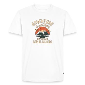 L’aventure est là-bas Tueurs en série - T-shirt Premium bio Homme - blanc - Devant - Nico (187cm)