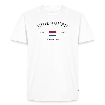 Eindhoven, Pays-Bas – Souvenir et cadeau de vacances - T-shirt Premium bio Homme - blanc - Devant - Nico (187cm)