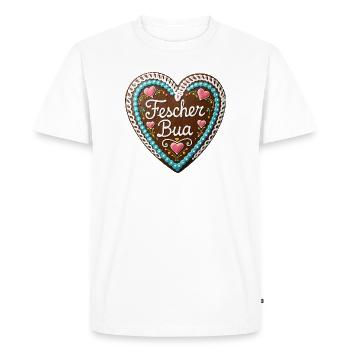 Gingerbread Heart Fescher Bua Nayern Fairground Traditional Costume - Men's Premium Organic T-Shirt - white - Front - Nico (187cm)