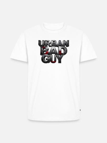 Bad Guy Urban – the player - Men's Premium Organic T-Shirt - white