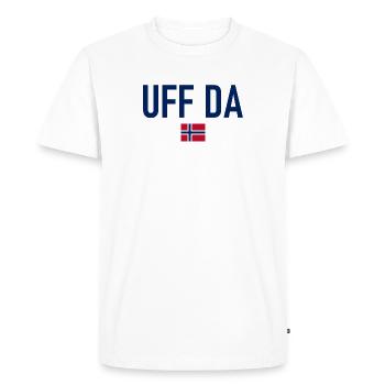 Amour - Drapeau de la Norvège - Norvège - Norvège - T-shirt Premium bio Homme - blanc - Devant - Nico (187cm)
