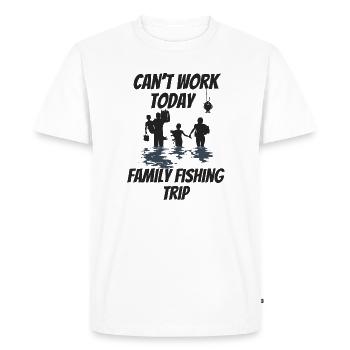 Family Fishing Trip  - Men's Premium Organic T-Shirt - white - Front - Nico (187cm)