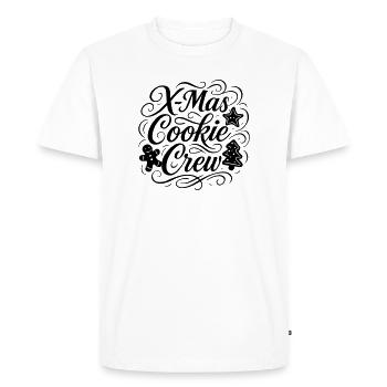Cookies Baking Christmas Crew - Men's Premium Organic T-Shirt - white - Front - Nico (187cm)