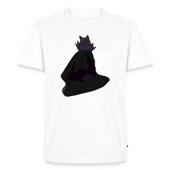 Shadowed Queen in Velvet Cloak - Men's Premium Organic T-Shirt - white - Front - Nico (187cm)