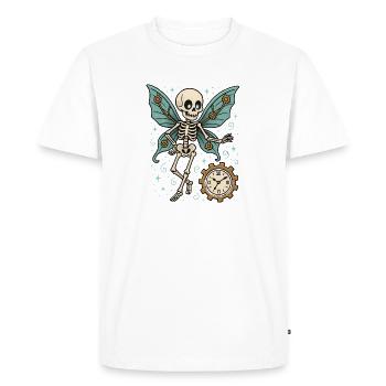 Skeleton Butterfly Movement - Men's Premium Organic T-Shirt - white - Front - Nico (187cm)