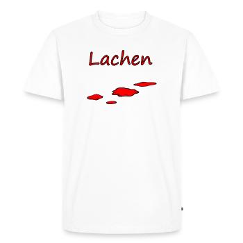 Rire - T-shirt Premium bio Homme - blanc - Devant - Nico (187cm)