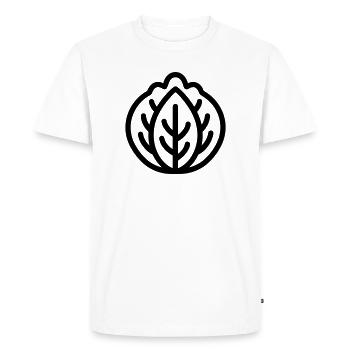cabbage - Men's Premium Organic T-Shirt - white - Front - Nico (187cm)