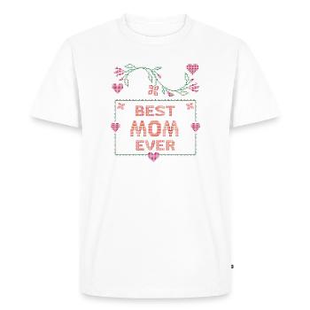 Best Mom - Men's Premium Organic T-Shirt - white - Front - Nico (187cm)