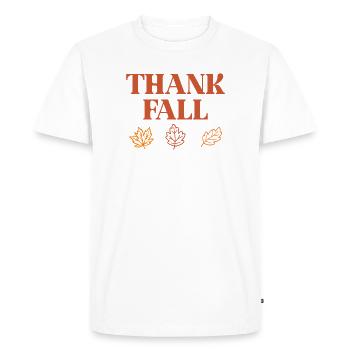 Merci Automne - T-shirt Premium bio Homme - blanc - Devant - Nico (187cm)