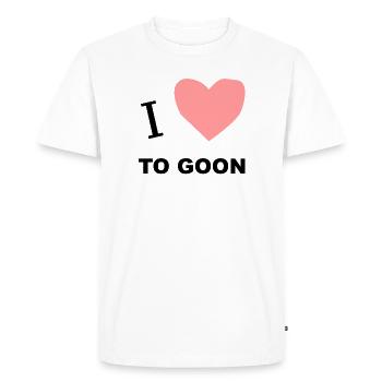 Gooning Shirt for the culture - Men's Premium Organic T-Shirt - white - Front - Nico (187cm)