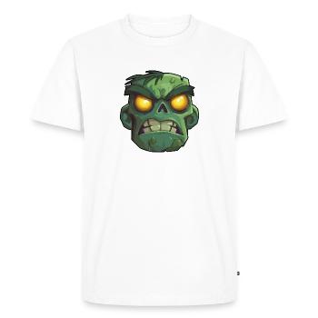 Scary zombie head - Men's Premium Organic T-Shirt - white - Front - Nico (187cm)