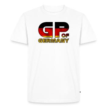 germany_gp - Men's Premium Organic T-Shirt - white - Front - Nico (187cm)