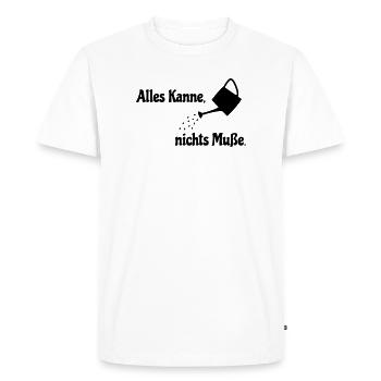 All Jug - Men's Premium Organic T-Shirt - white - Front - Nico (187cm)