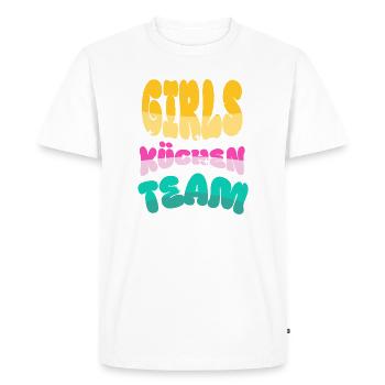 Femmes Cuisines Équipe Travail de cuisine - T-shirt Premium bio Homme - blanc - Devant - Nico (187cm)