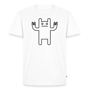 Monster Rock – Festival Comic Kawaii - Men's Premium Organic T-Shirt - white - Front - Nico (187cm)