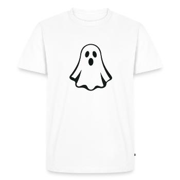 Ghost - Halloween - Haunted House - Men's Premium Organic T-Shirt - white - Front - Nico (187cm)