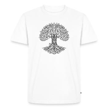 Tree of Life Design for Wedding and Beautiful Occasions - Men's Premium Organic T-Shirt - white - Front - Nico (187cm)