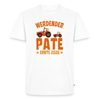 Sponsor-to-be Harvest 2026 - Men's Premium Organic T-Shirt - white - Front - Nico (187cm)
