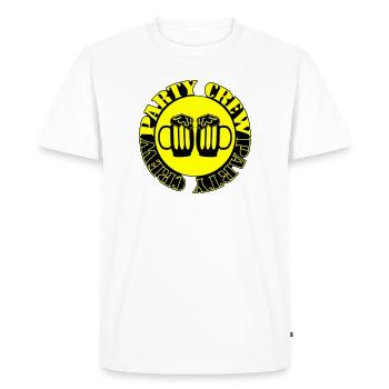 Party Crew Beer - Men's Premium Organic T-Shirt - white - Front - Nico (187cm)