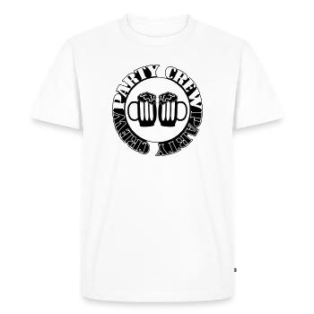 Party Crew Beer - Men's Premium Organic T-Shirt - white - Front - Nico (187cm)