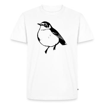 Bird Black Black Bird - Men's Premium Organic T-Shirt - white - Front - Nico (187cm)