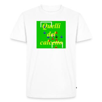 Celles du football à cinq - T-shirt Premium bio Homme - blanc - Devant - Nico (187cm)