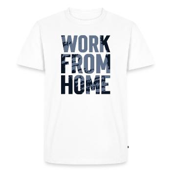 Travail à Domicile Texturé - T-shirt Premium bio Homme - blanc - Devant - Nico (187cm)