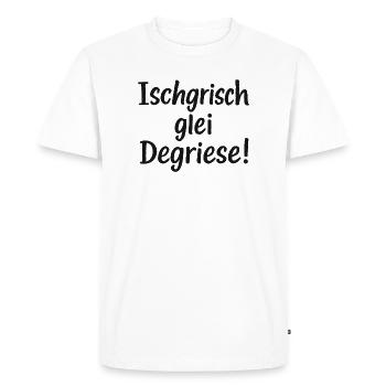 Ischgrisch glei Degriese - T-shirt Premium bio Homme - blanc - Devant - Nico (187cm)