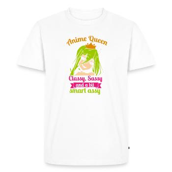 Anime Queen Manga Otaku Kawaii Japon Cosplay Bande dessinée - T-shirt Premium bio Homme - blanc - Devant - Nico (187cm)