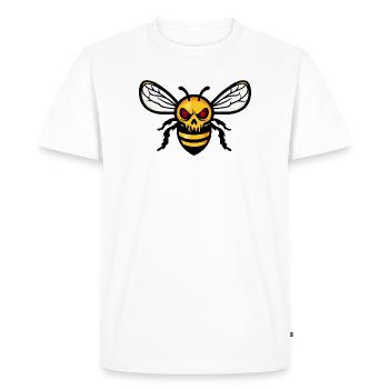 Bee Halloween Zombie - Men's Premium Organic T-Shirt - white - Front - Nico (187cm)