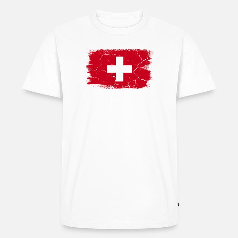 St. Moritz - Männer Premium Bio T-Shirt - Weiß