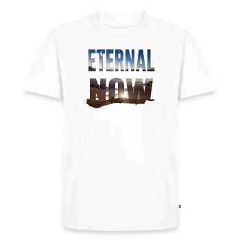 Eternal Now - Men's Premium Organic T-Shirt - white - Front - Nico (187cm)