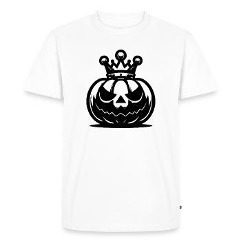 Pumpkin King - Men's Premium Organic T-Shirt - white - Front - Nico (187cm)