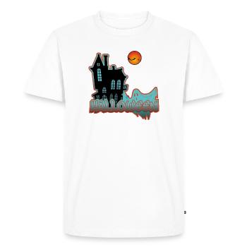 Maison Hantée Nuit Digitale - T-shirt Premium bio Homme - blanc - Devant - Nico (187cm)