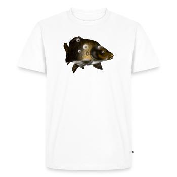 Carpe - T-shirt Premium bio Homme - blanc - Devant - Nico (187cm)