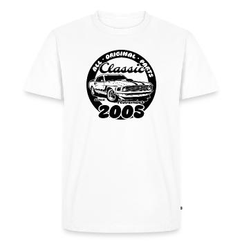 20e anniversaire - Classic Musclecar 11/2005 - T-shirt Premium bio Homme - blanc - Devant - Nico (187cm)