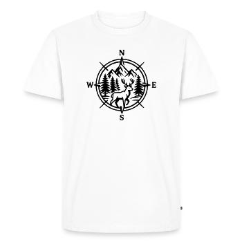 Nature - T-shirt Premium bio Homme - blanc - Devant - Nico (187cm)