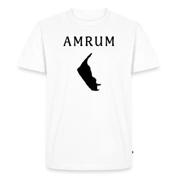 Amrum – North Sea for you - Men's Premium Organic T-Shirt - white - Front - Nico (187cm)