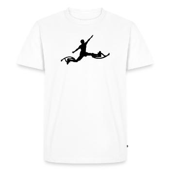 Sauter - T-shirt Premium bio Homme - blanc - Devant - Nico (187cm)