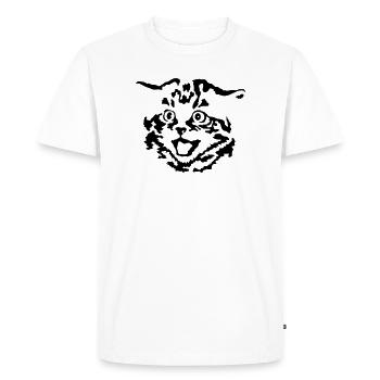 Chaton - T-shirt Premium bio Homme - blanc - Devant - Nico (187cm)