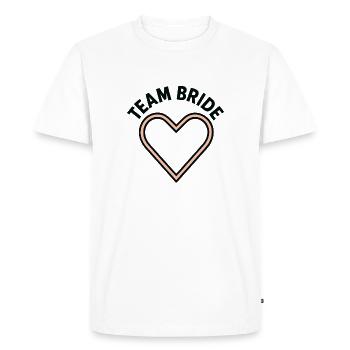 EVJF EVG Equipe de la mariée - TEAM BRIDE - T-shirt Premium bio Homme - blanc - Devant - Nico (187cm)