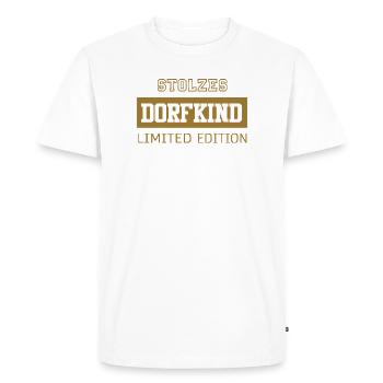 Proud Village Child Limited Edition - Men's Premium Organic T-Shirt - white - Front - Nico (187cm)