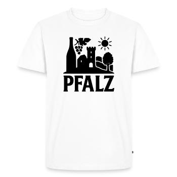 Monument du Palatinat - T-shirt Premium bio Homme - blanc - Devant - Nico (187cm)
